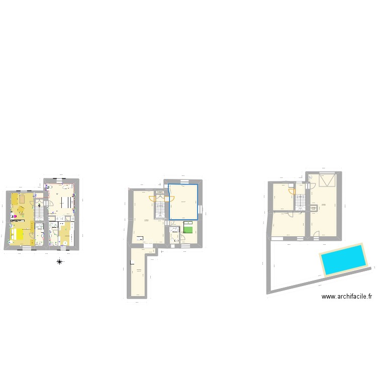 Revised. Plan de 21 pièces et 269 m2