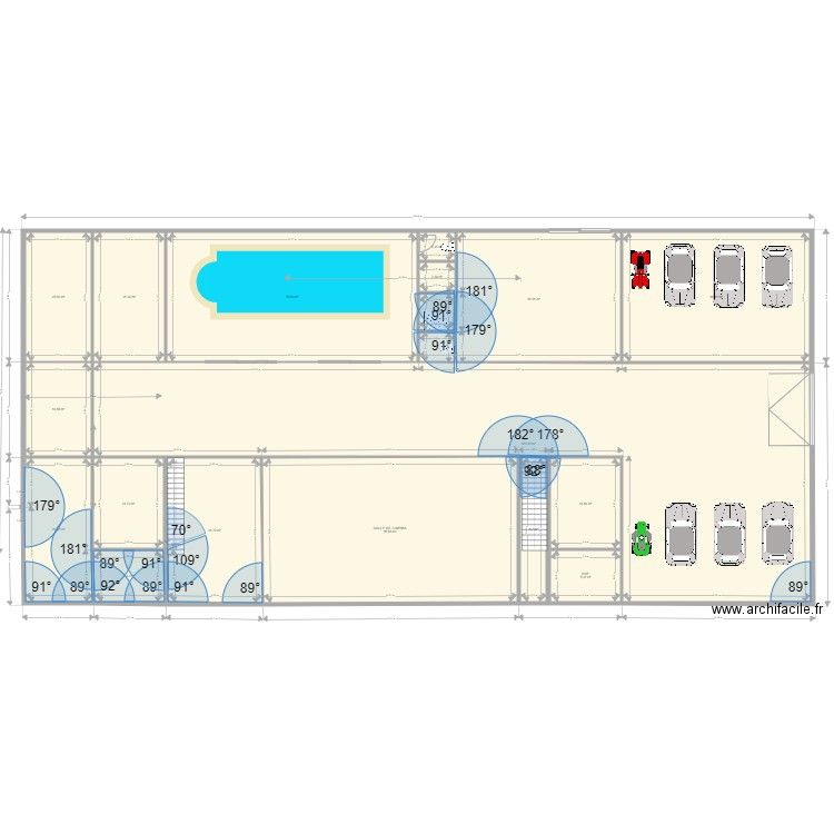 SERVET Maison SOUS SOL. Plan de 18 pièces et 664 m2