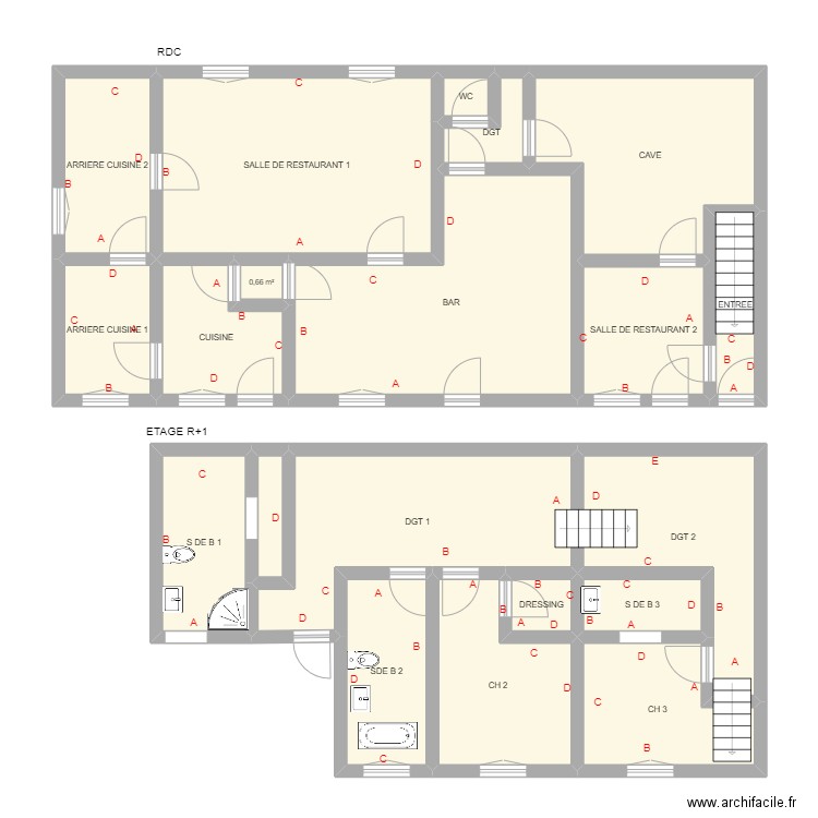 DORSET. Plan de 20 pièces et 151 m2