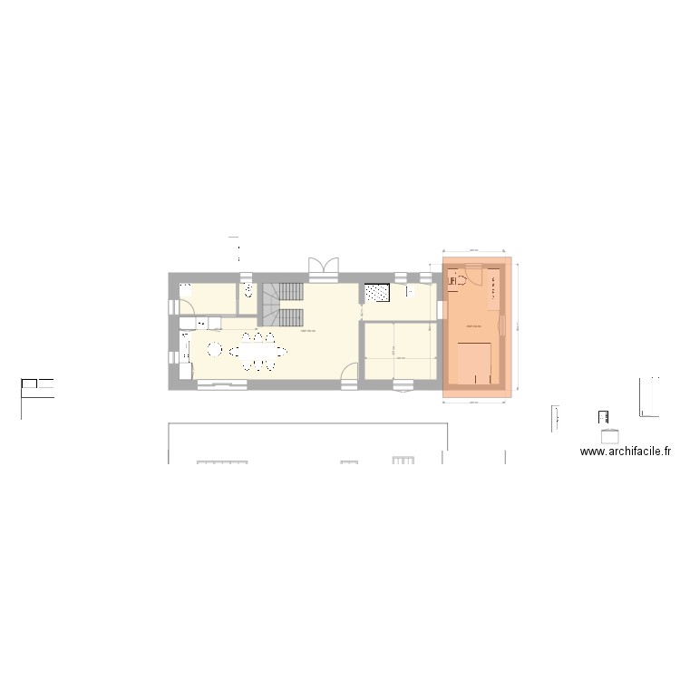 Beaulon v02b. Plan de 4 pièces et 129 m2