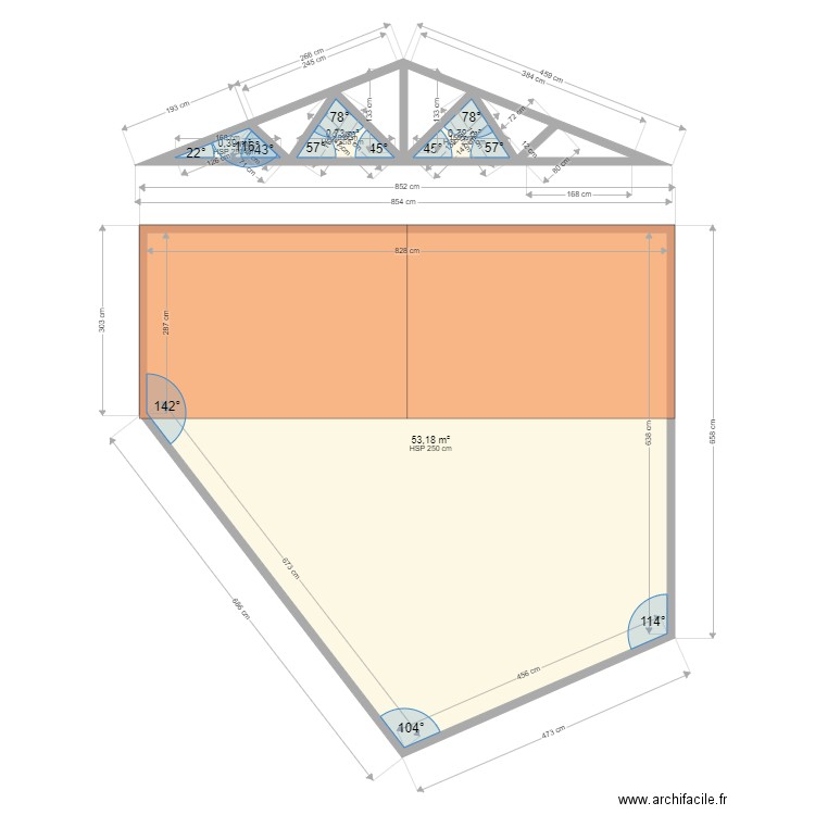 CHAR. Plan de 0 pièce et 0 m2