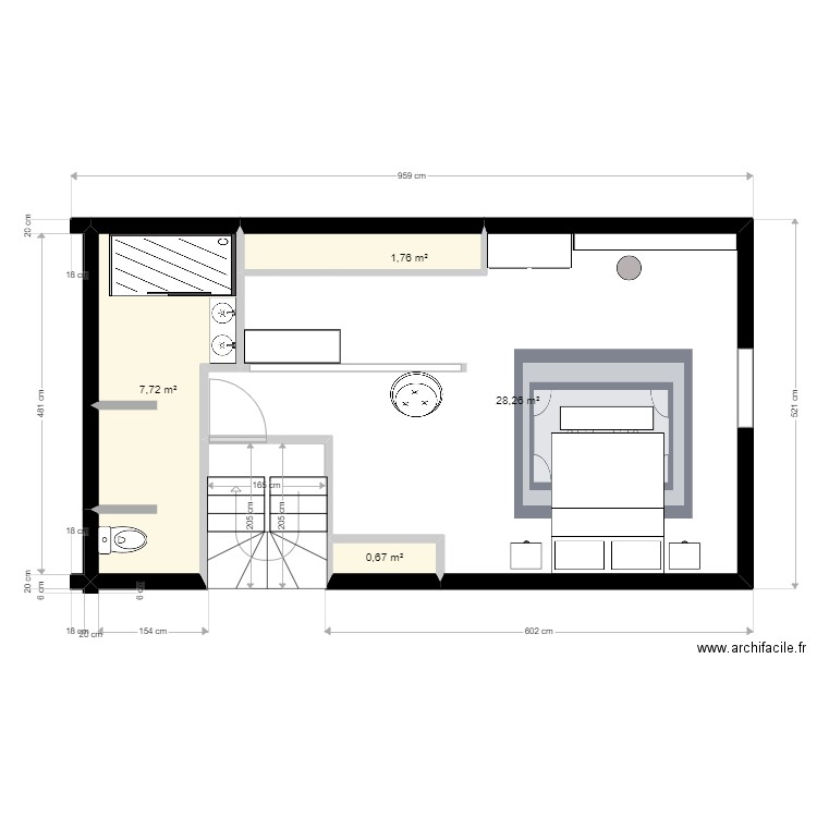 Exercice 3. Plan de 0 pièce et 0 m2