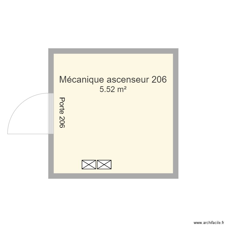 mécanique ascenseur g gym 206. Plan de 0 pièce et 0 m2