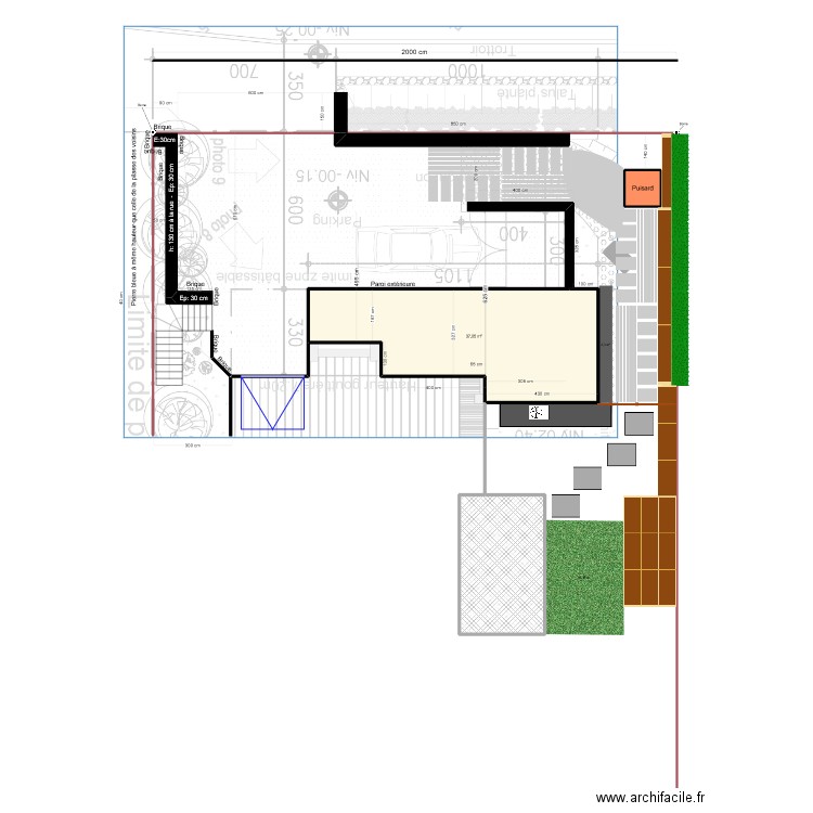 Aménagement extérieur. Plan de 0 pièce et 0 m2