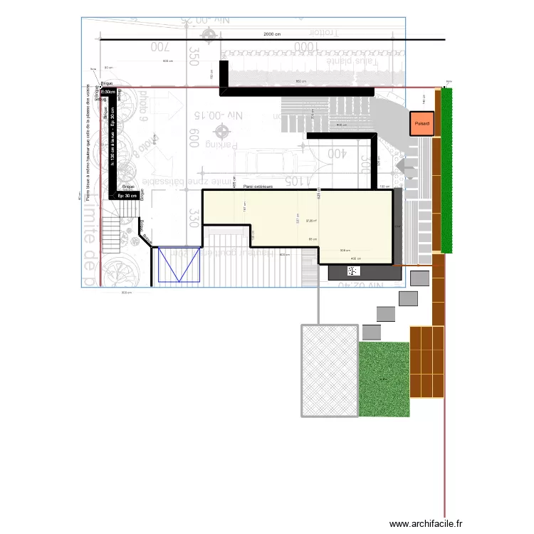 Am&eacute;nagement ext&eacute;rieur. Plan de 