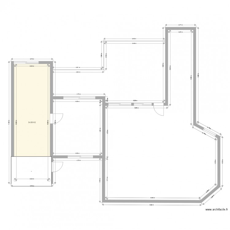 maison 223. Plan de 0 pièce et 0 m2