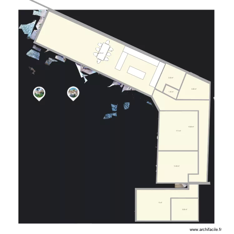 ile verte 2. Plan de 