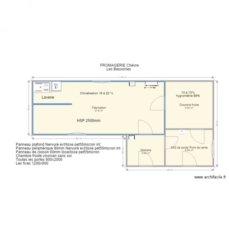 Fromagerie Chèvre Les bessonies. Plan de 0 pièce et 0 m2