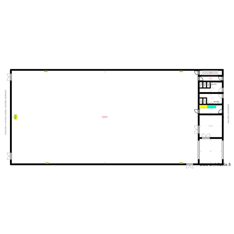 STUDIO 800 V2. Plan de 16 pièces et 985 m2