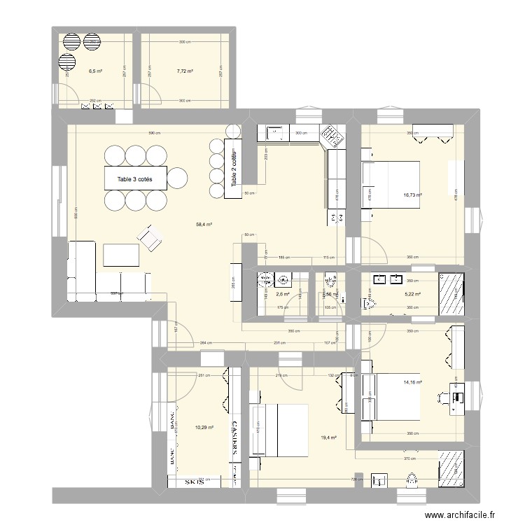 APPARTEMENT 1. Plan de 0 pièce et 0 m2