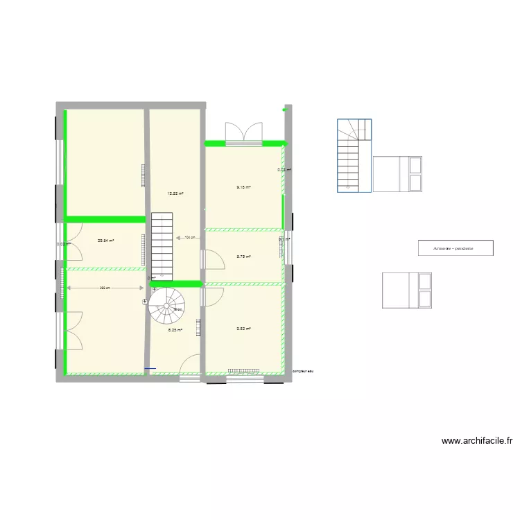 appart arlac plan maison mitoyenne etage. Plan de 