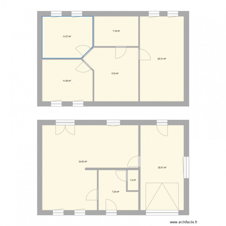 Maison Acosse 1er. Plan de 0 pièce et 0 m2