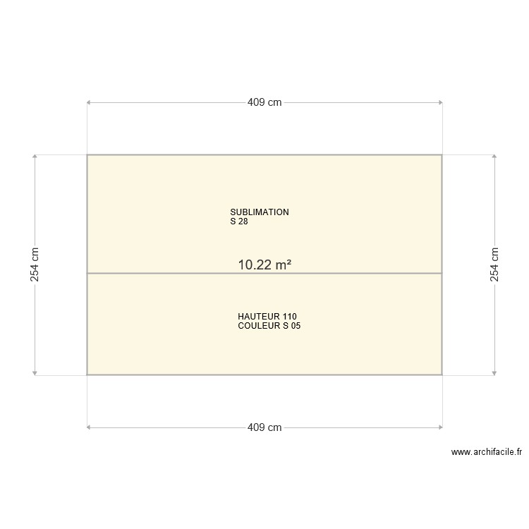 PANNEAU HALL . Plan de 0 pièce et 0 m2