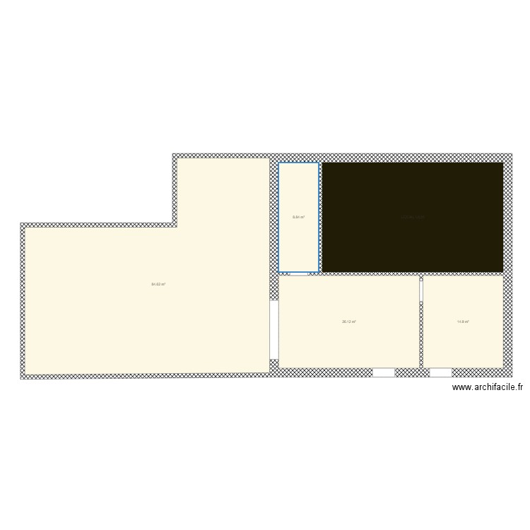 METZ1000 - MAISON A001. Plan de 5 pièces et 174 m2