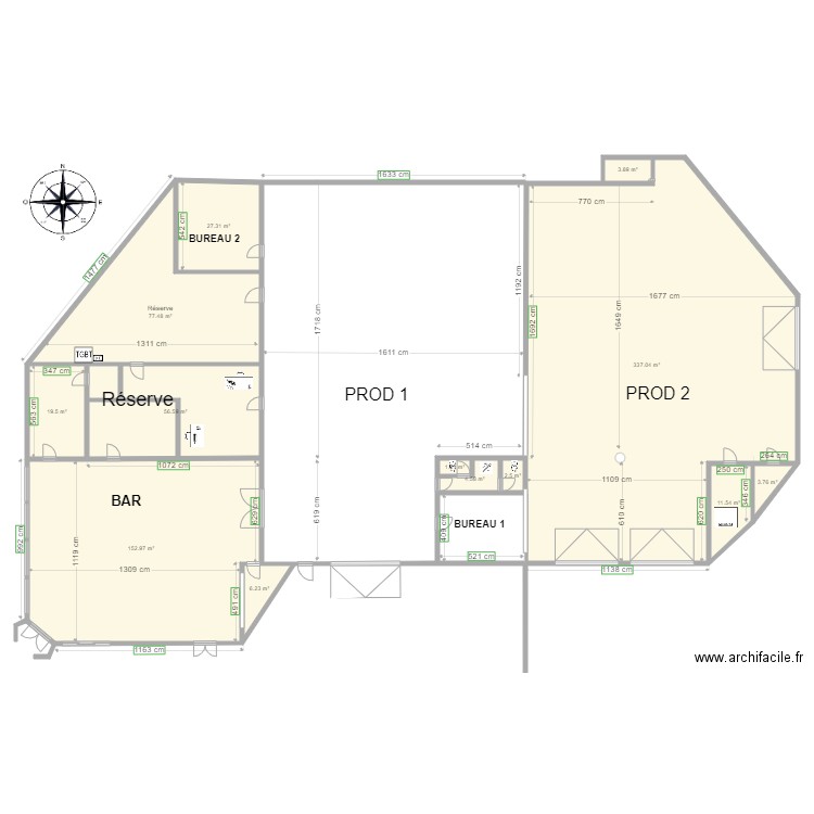 BRASSERIE VIDE V2. Plan de 0 pièce et 0 m2