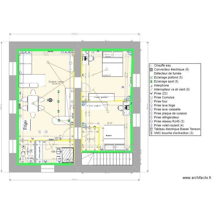 22/08/2022 R+1 -2. Plan de 0 pièce et 0 m2