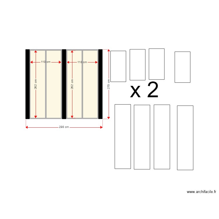 panneaux latéraux extension colroy. Plan de 0 pièce et 0 m2