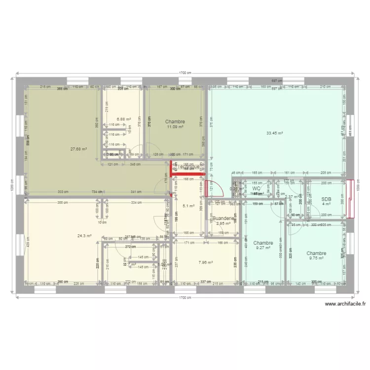 Baerenthal RDC et Etage v2 Projet Gaby. Plan de 