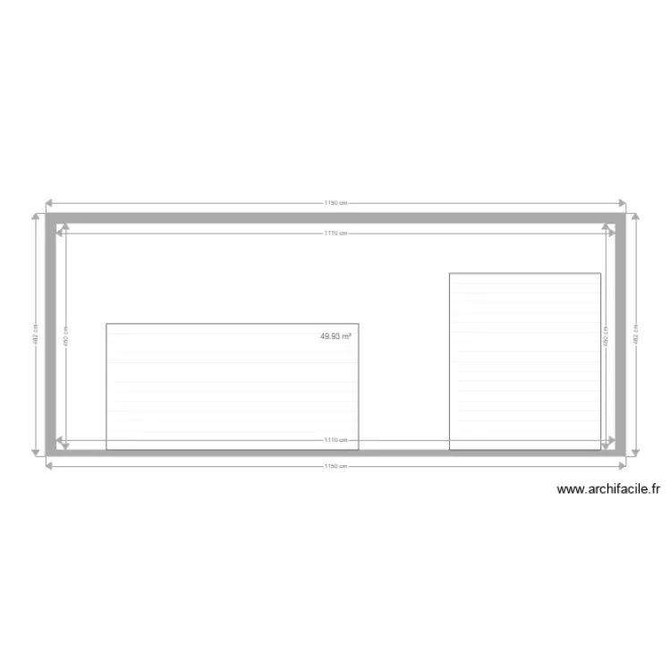 facade garage. Plan de 