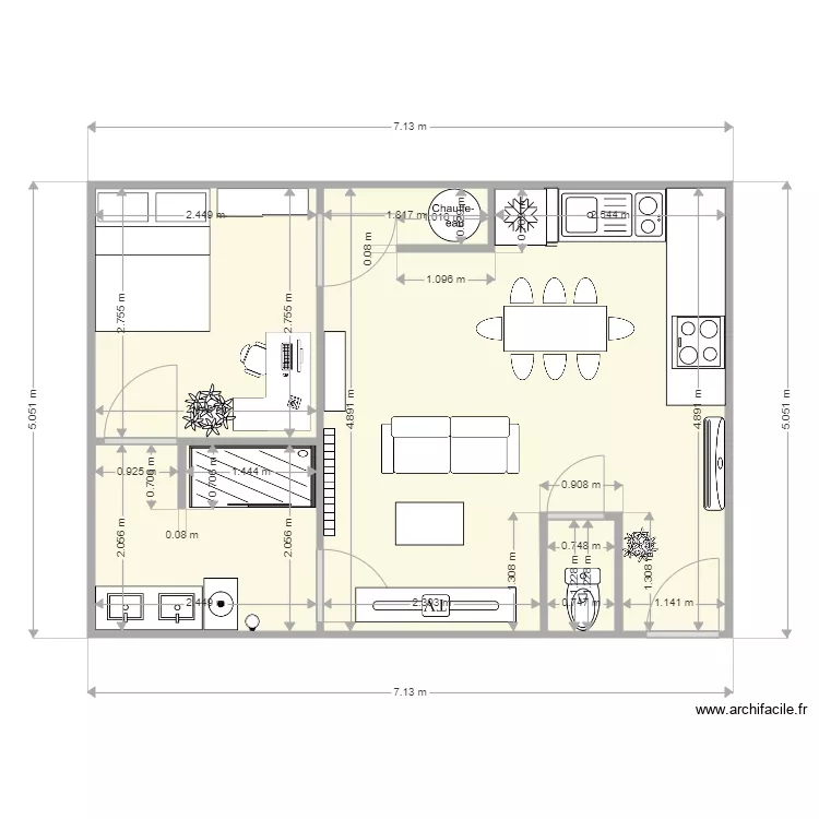 appart emma. Plan de 