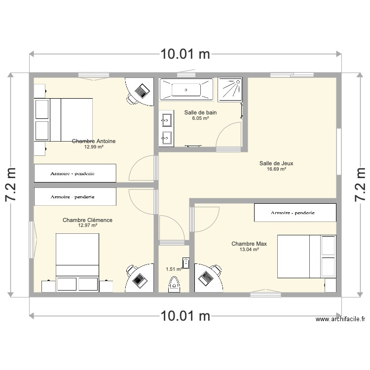 Zone Enfannts. Plan de 0 pièce et 0 m2