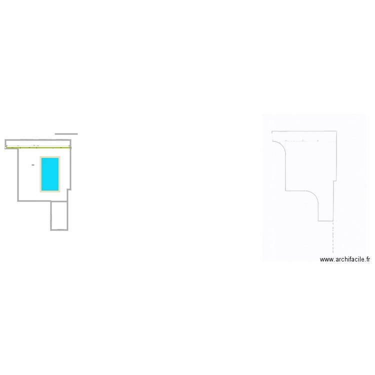 abri piscine. Plan de 0 pièce et 0 m2