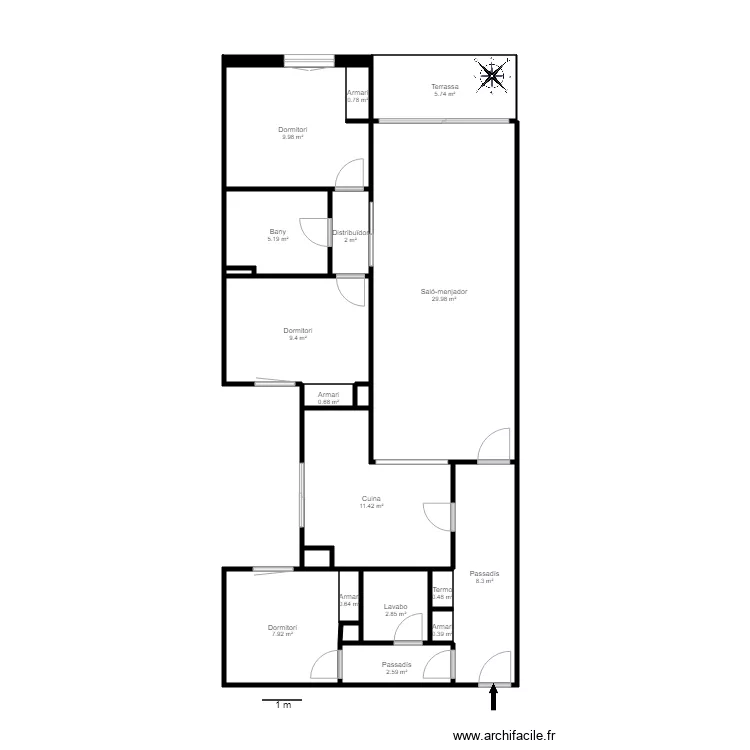 ED ILLA IX ESC B 4 3 ESCALDES. Plan de 