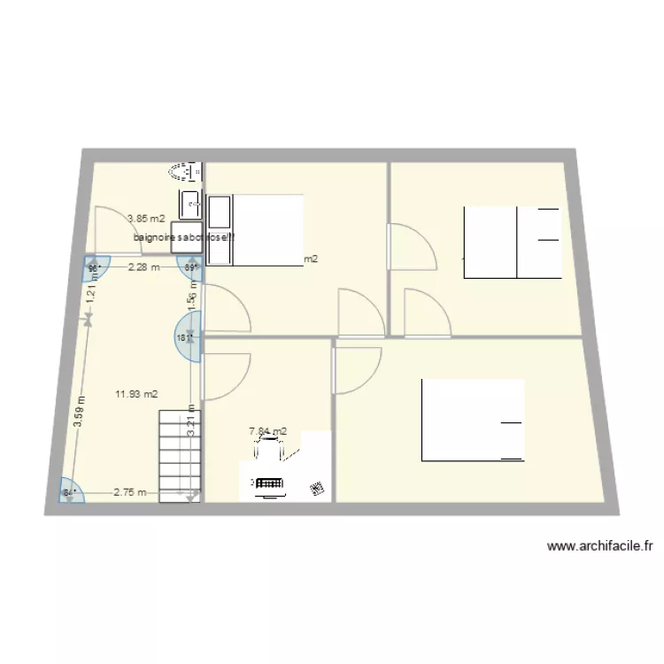 1er etage rectifié. Plan de 1er etage rectifié. Plan de