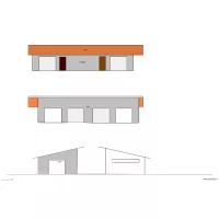 face ouest/est garage