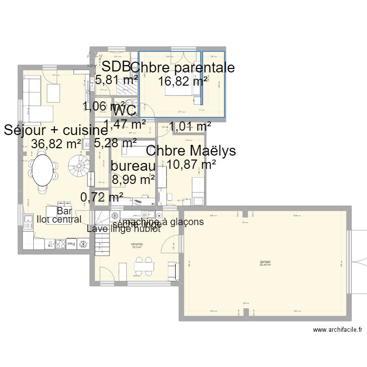 maison . Plan de 0 pièce et 0 m2