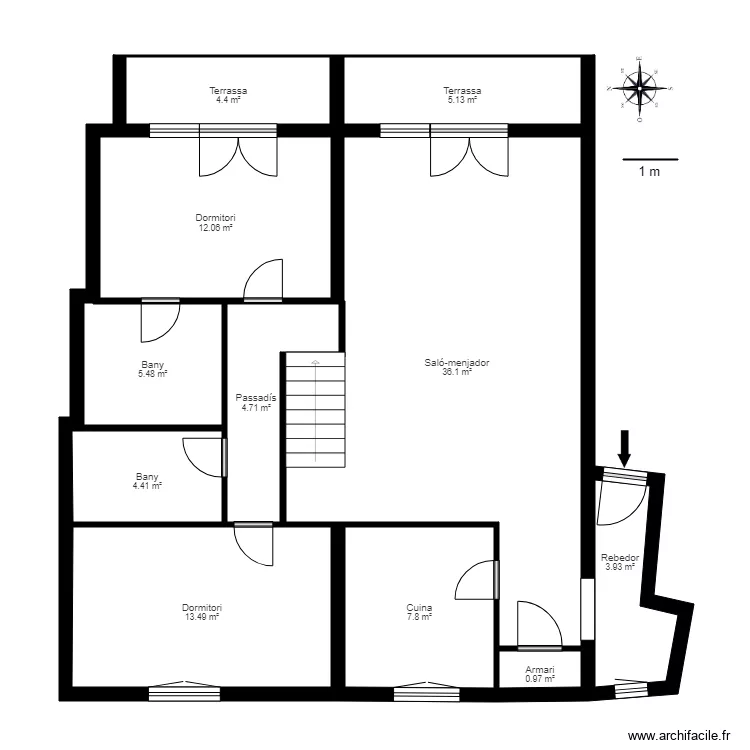 COLOMER PARC FASE I BLOC C 1 DRETA SISPONY. Plan de 