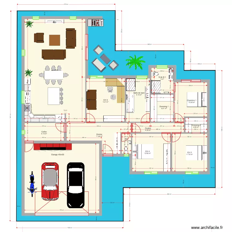 Plan Perso II 150 m2. Plan de 