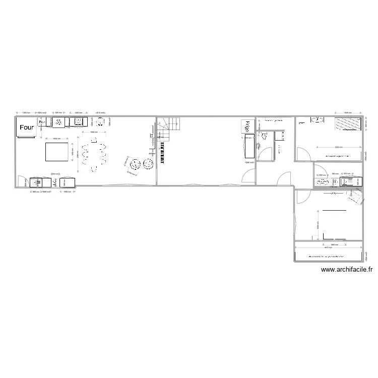 Maison . Plan de 