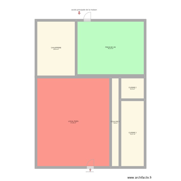 zins  fabrice. Plan de 6 pièces et 187 m2