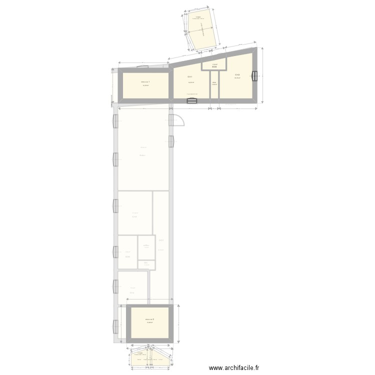 Aurel. Plan de 17 pièces et 252 m2