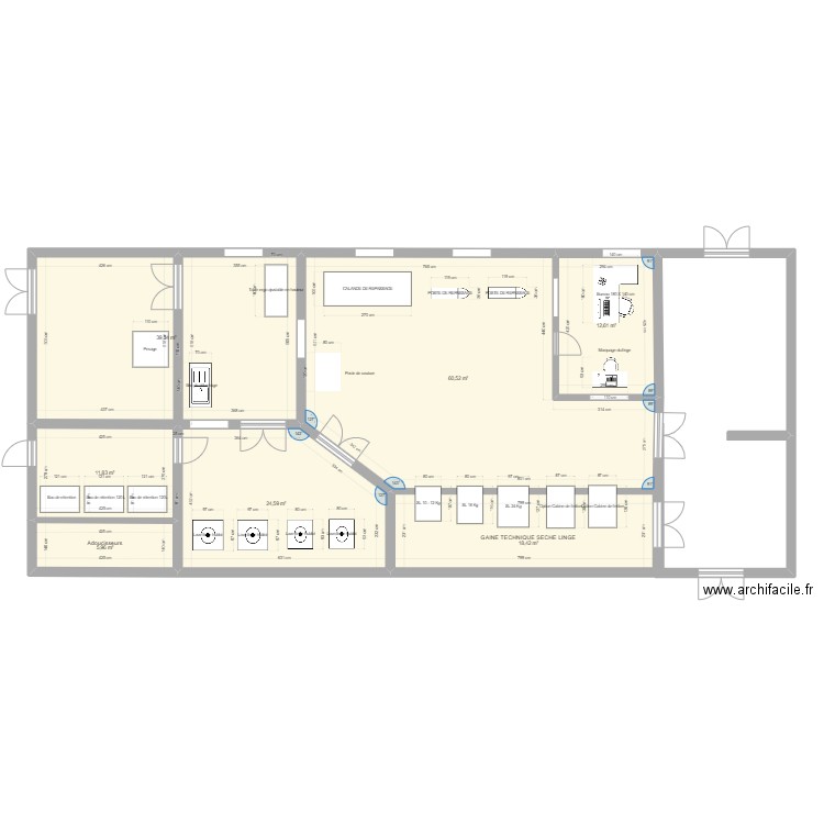 Jules Verne . Plan de 7 pièces et 173 m2