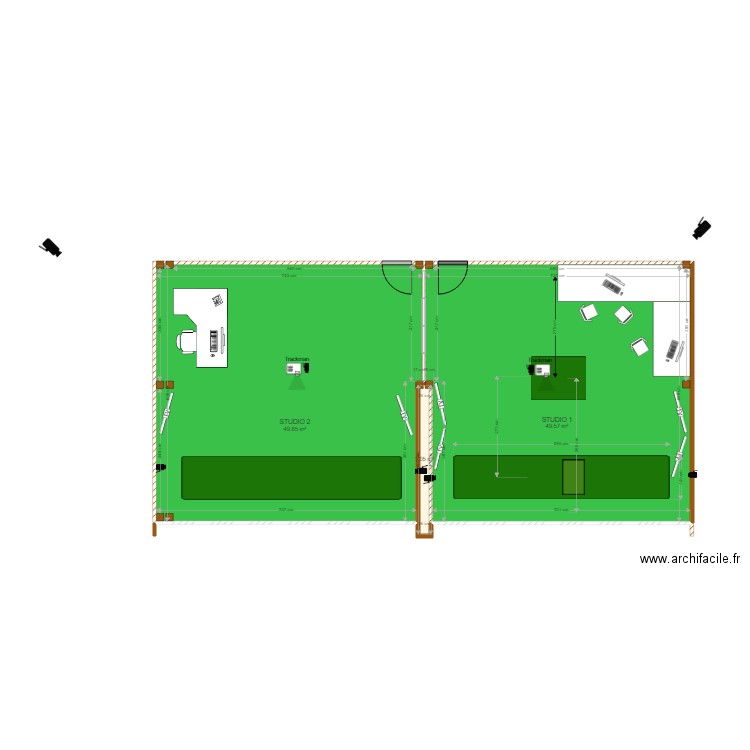 studios MHP GN. Plan de 0 pièce et 0 m2