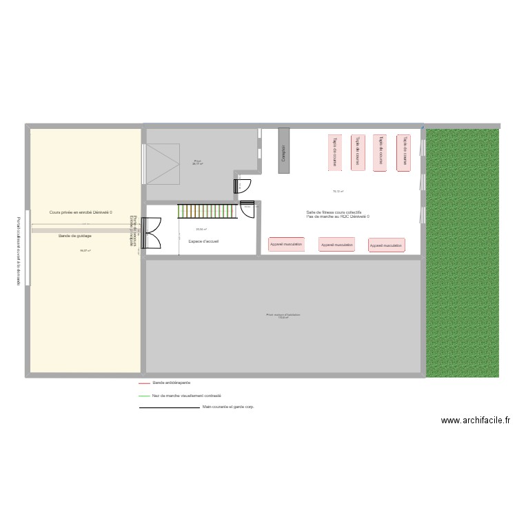 ESPACE COACHING. Plan de 9 pièces et 445 m2