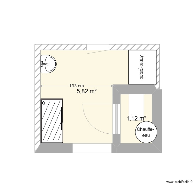 Extension 2022 bois aménagé. Plan de 0 pièce et 0 m2