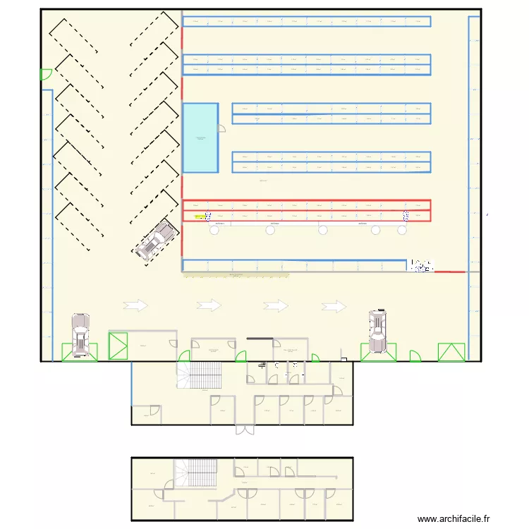 Le Bourget d&eacute;p&ocirc;t. Plan de 