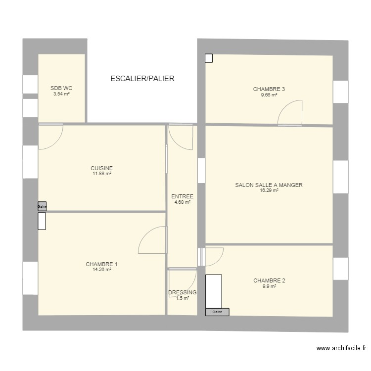 modif Raymondo. Plan de 0 pièce et 0 m2