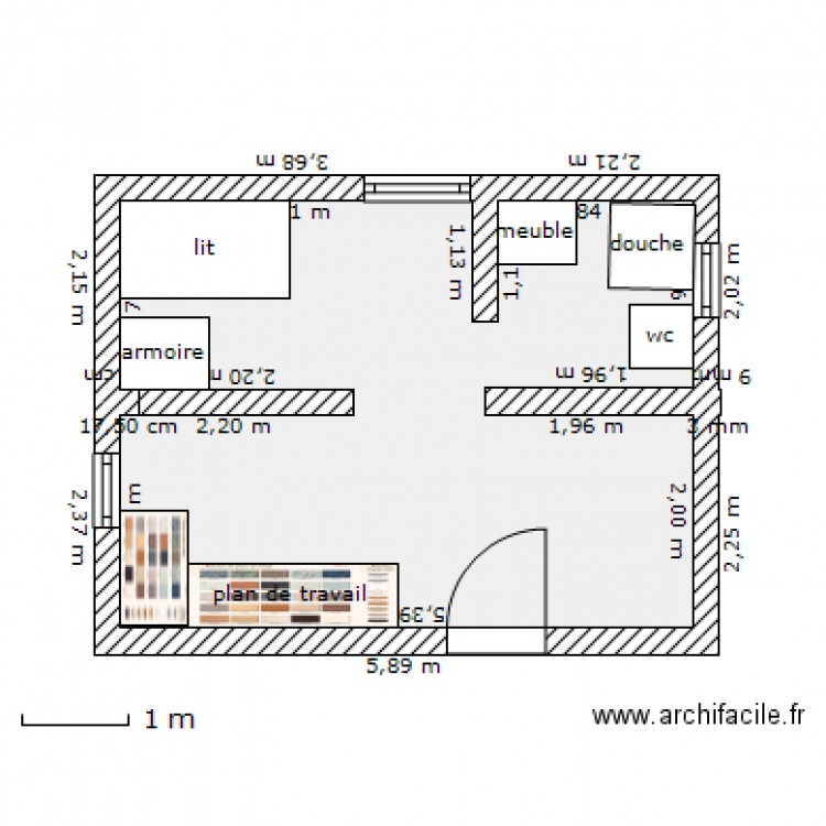 plan maison 20m2