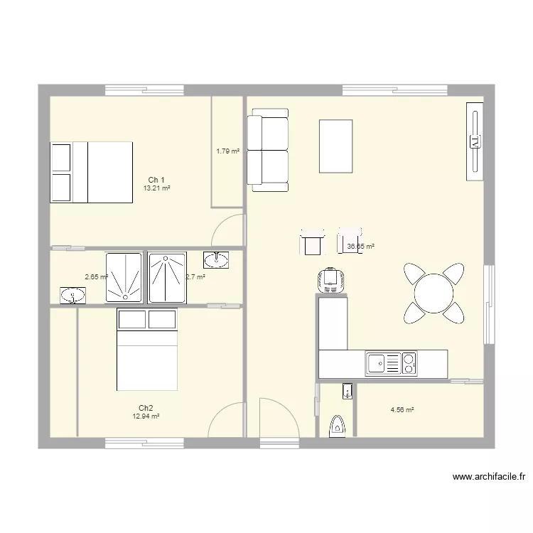 Chateau Balesi. Plan de 