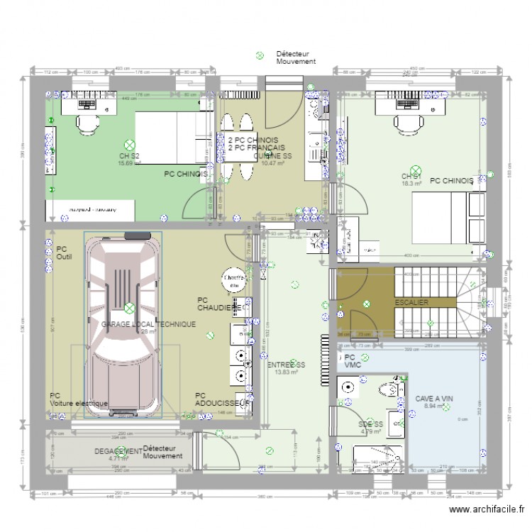 SOUS SOL sans isolation. Plan de 0 pièce et 0 m2