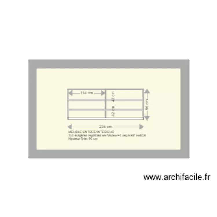 meuble entrée intérieur 2 juillet. Plan de meuble entrée intérieur 2 juillet. Plan de