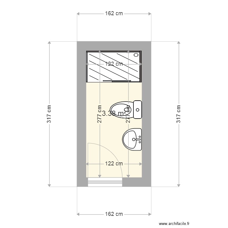 chevarin sdb villerest edl. Plan de 0 pièce et 0 m2