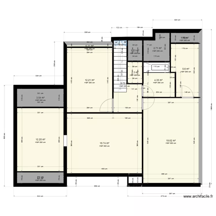 plan maison ORPI 1er etage. Plan de 