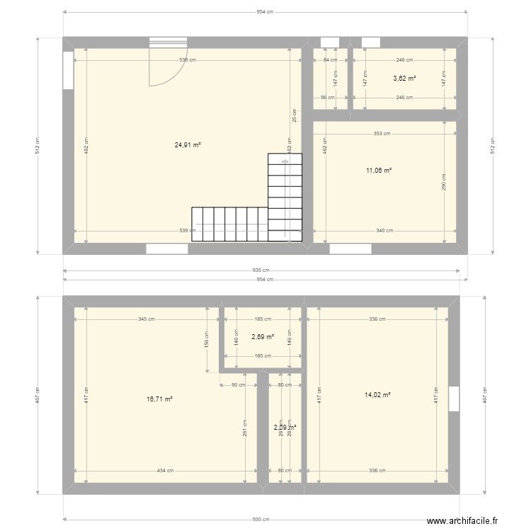 La Roche 3 - Existant. Plan de 0 pièce et 0 m2