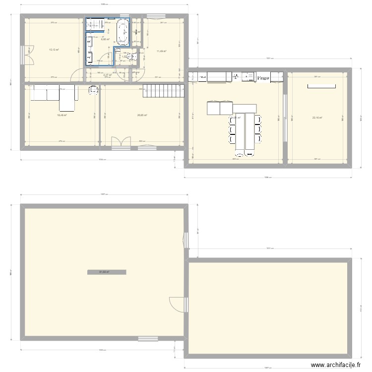 Plan type TREPT cuisine 2 alison. Plan de 0 pièce et 0 m2