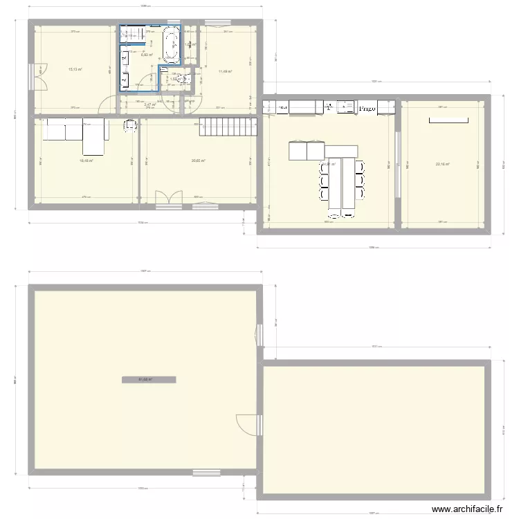 Plan type TREPT cuisine 2 alison. Plan de 